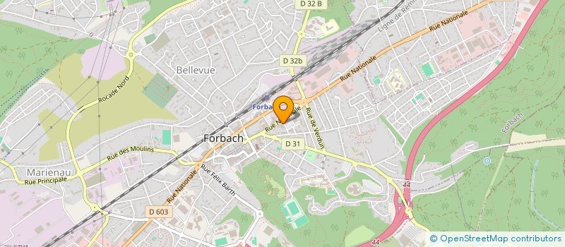 localisation de l'entreprise MONSIEUR MERWAN OBEID  FORBACH