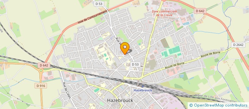 localisation de l'entreprise MONSIEUR MERWAN ZIDANE  HAZEBROUCK