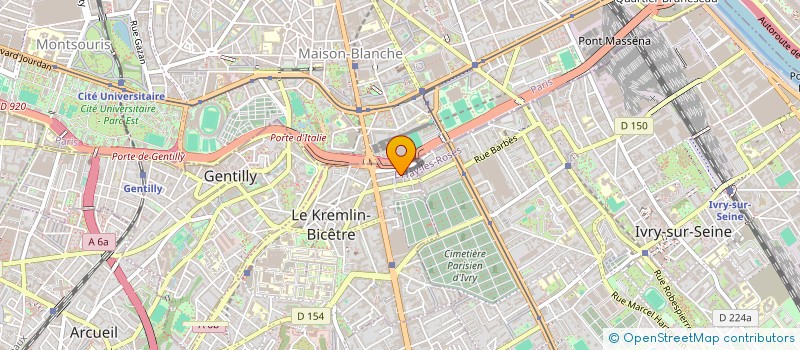 localisation de l'entreprise MONSIEUR MERWANE ZERROUKI  LE KREMLIN-BICETRE