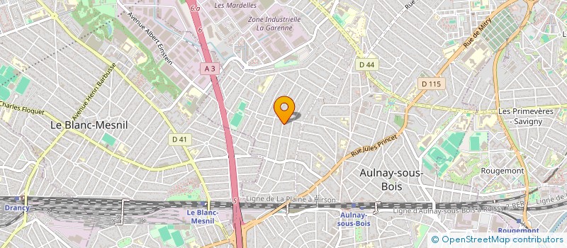 localisation de l'entreprise MONSIEUR MERY DELAUNAY à AULNAY-SOUS-BOIS