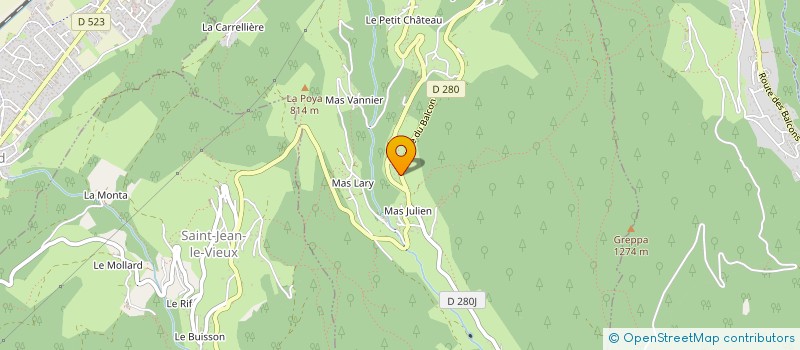 localisation de l'entreprise MONSIEUR MERYL BOEUF  LA COMBE-DE-LANCEY