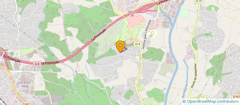 localisation de l'entreprise MONSIEUR MERYL HUGUENOT à FREJUS