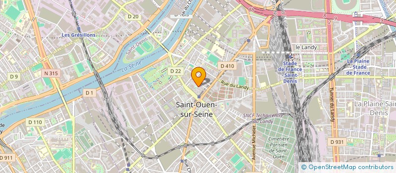 localisation de l'entreprise MONSIEUR MERZAK MOKRANI à SAINT-OUEN-SUR-SEINE