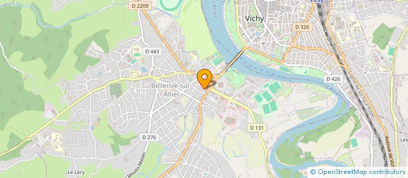 localisation de l'entreprise MONSIEUR MERZOUK MEDJNOUN  BELLERIVE-SUR-ALLIER