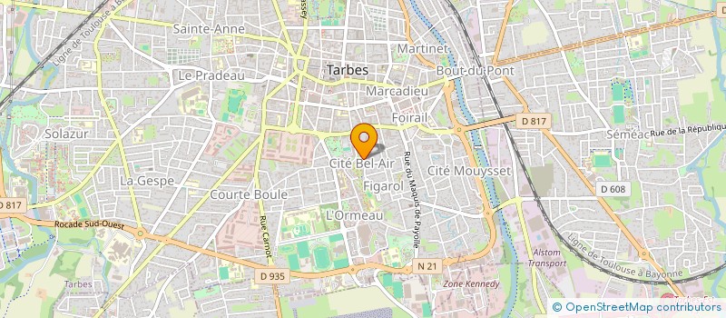 localisation de l'entreprise MONSIEUR MESEYE SEYE  TARBES