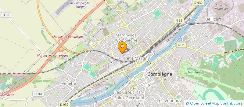 localisation de l'entreprise MONSIEUR MESHACH MARY  MARGNY-LES-COMPIEGNE