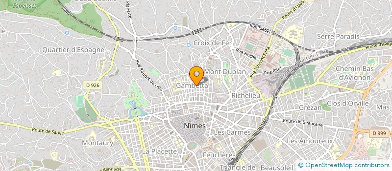 localisation de l'entreprise MONSIEUR MESSAOUD BENAMEUR  NIMES