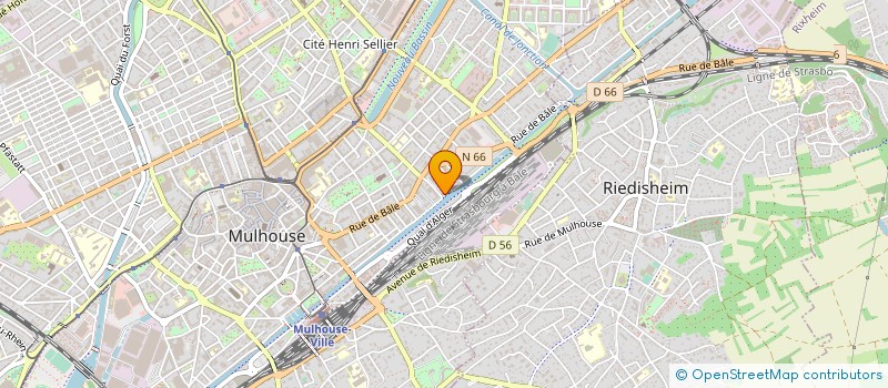 localisation de l'entreprise MONSIEUR MESSAOUD BOUCHAREB  MULHOUSE