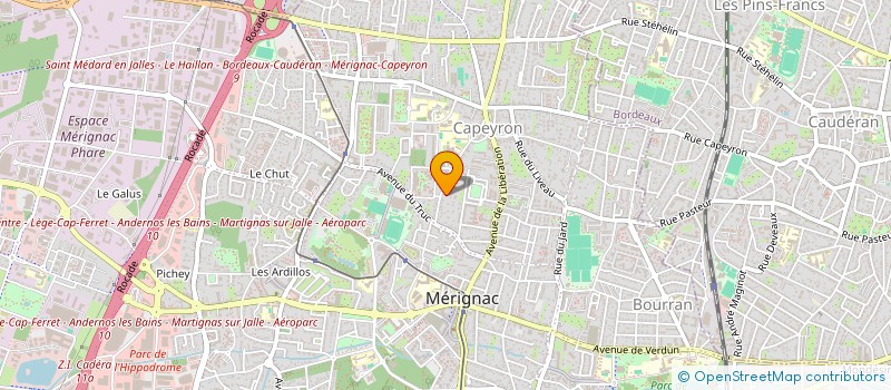 localisation de l'entreprise MONSIEUR MESSAOUD BOUDJENIBA  MERIGNAC