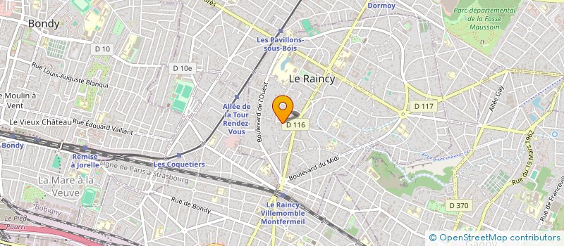 localisation de l'entreprise MONSIEUR MESSAOUD IZEM à LE RAINCY