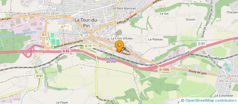 localisation de l'entreprise MONSIEUR MESSAOUD KRAGHEL à LA TOUR-DU-PIN