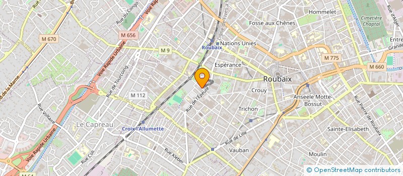 localisation de l'entreprise MONSIEUR MESSAOUD LADGHEM CHIKOUCHE  ROUBAIX