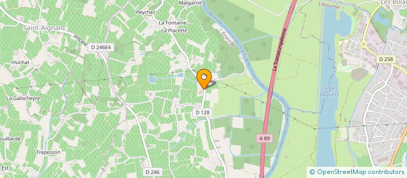 localisation de l'entreprise MONSIEUR MESSIAS VIEIRA  FRONSAC