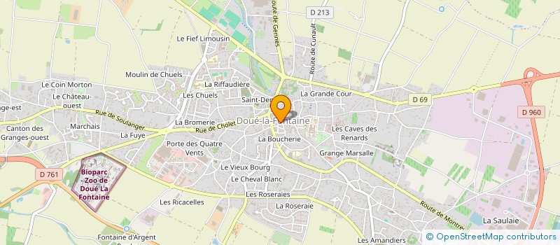 localisation de l'entreprise MONSIEUR MESSON RENARD  DOUE-EN-ANJOU