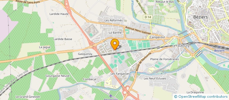 localisation de l'entreprise MONSIEUR MESUT AYDIN  BEZIERS