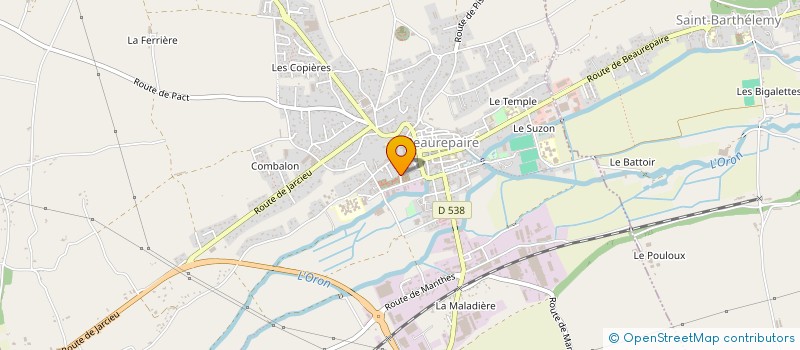 localisation de l'entreprise MONSIEUR MESUT EKER à BEAUREPAIRE