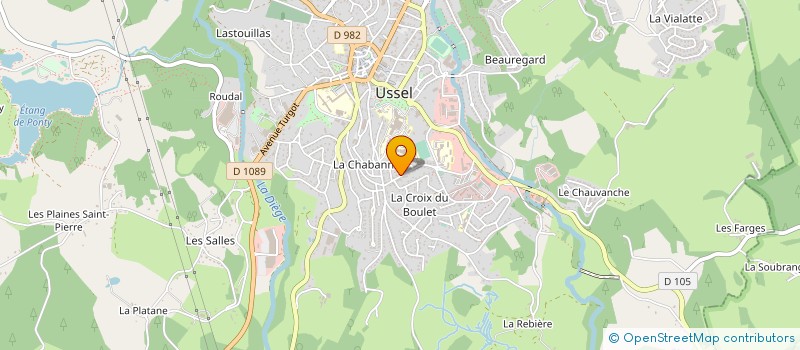 localisation de l'entreprise MONSIEUR MESUT ERGEN  USSEL