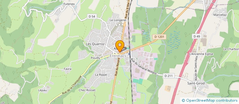 localisation de l'entreprise MONSIEUR METIN ARSLAN à ENTRELACS