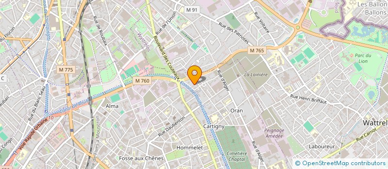 localisation de l'entreprise MONSIEUR METIN DEMIR  ROUBAIX