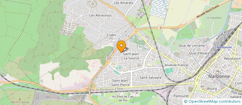 localisation de l'entreprise MONSIEUR METIN TURKYILMAZ  NARBONNE