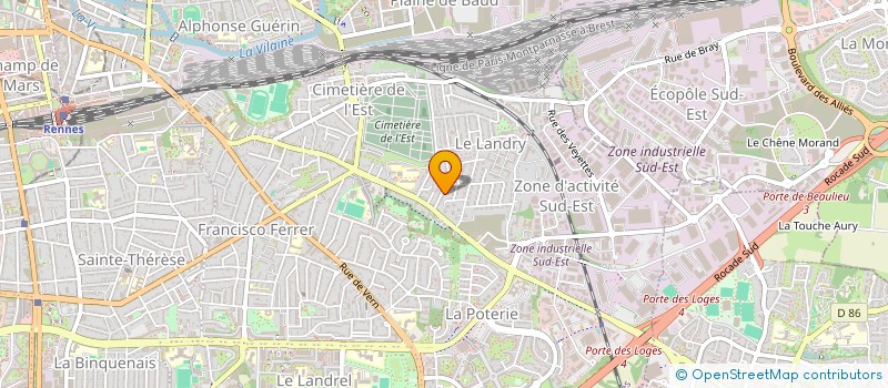 localisation de l'entreprise MONSIEUR MEVEN LE BOURHIS  RENNES