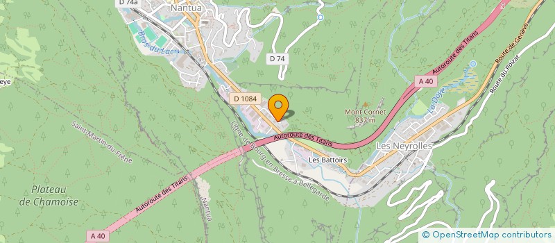 localisation de l'entreprise MONSIEUR MEVLUT ASLAN à NANTUA
