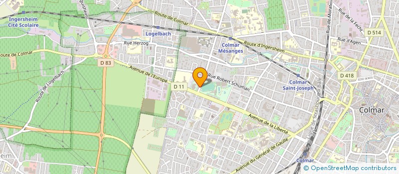 localisation de l'entreprise MONSIEUR MEVLUT ERDEM  COLMAR