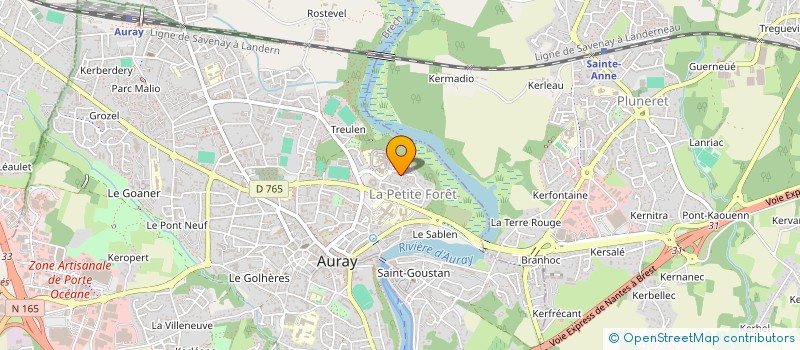 localisation de l'entreprise MONSIEUR MEWEN PRADO à AURAY