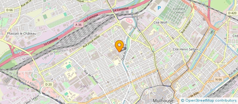 localisation de l'entreprise MONSIEUR MEXHIT ABITI  MULHOUSE