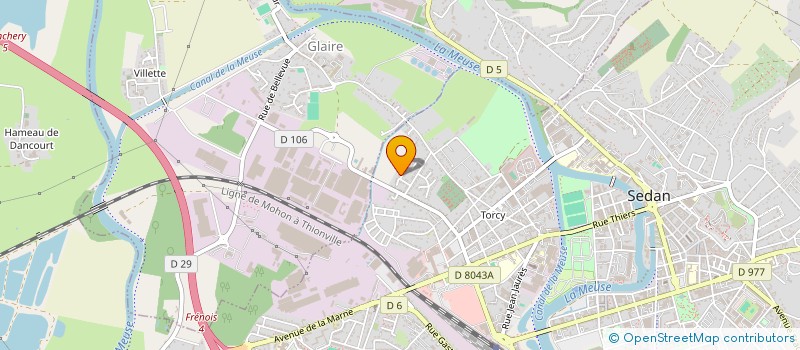 localisation de l'entreprise MONSIEUR MEYSON COEFFIER à SEDAN