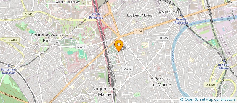 localisation de l'entreprise MONSIEUR MEZI MBIKI  LE PERREUX-SUR-MARNE