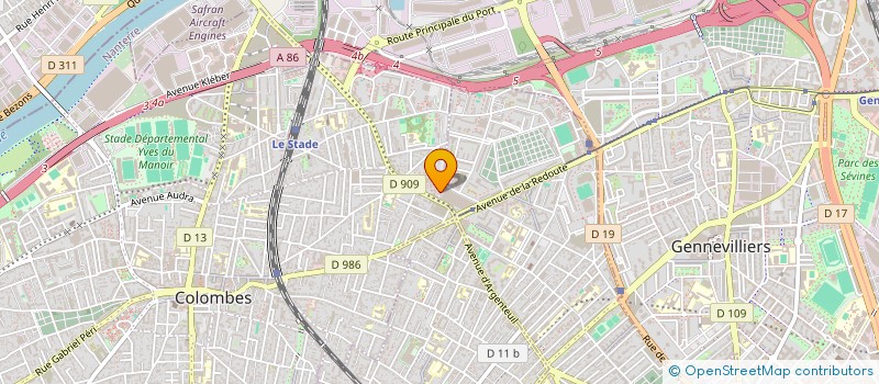 localisation de l'entreprise MONSIEUR MEZIANE ABDELLI à COLOMBES