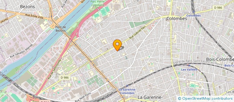 localisation de l'entreprise MONSIEUR MEZIANE AGGOUN  COLOMBES