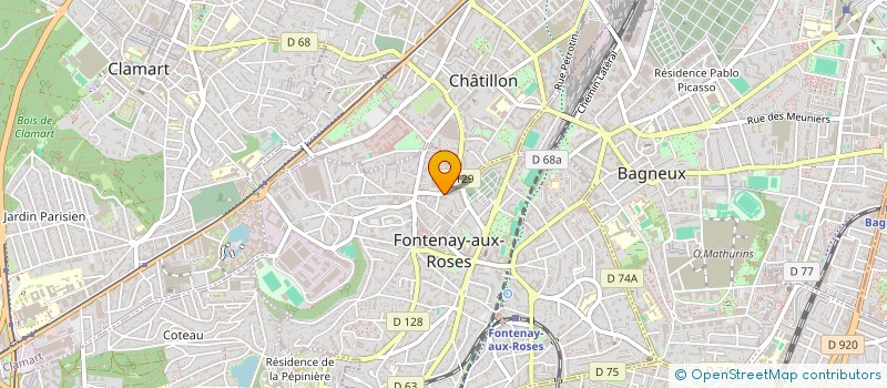 localisation de l'entreprise MONSIEUR MEZIANE BOUCHROUKHANE à FONTENAY-AUX-ROSES