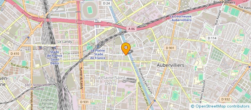 localisation de l'entreprise MONSIEUR MEZIANE RAHMOUNI  AUBERVILLIERS