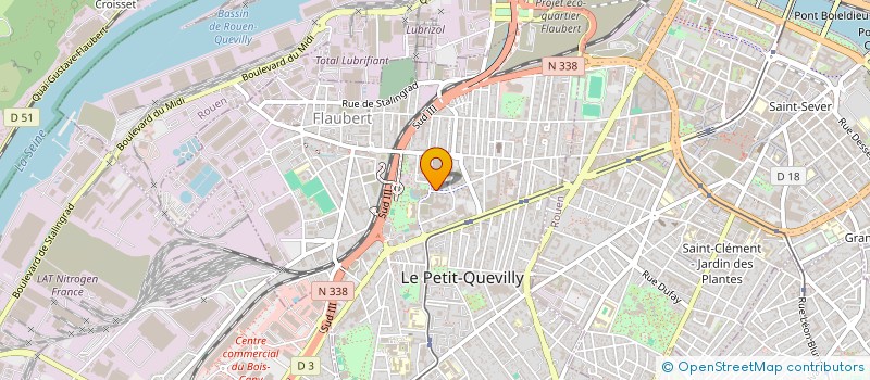 localisation de l'entreprise MONSIEUR MEZIANE SAHNOUN  LE PETIT-QUEVILLY