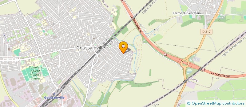 localisation de l'entreprise MONSIEUR MEZIANE SAHOUANE  GOUSSAINVILLE