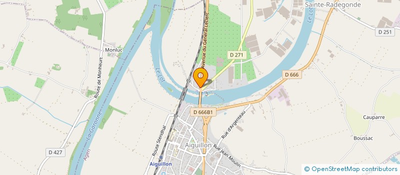 localisation de l'entreprise MONSIEUR MHAMED EL ALLALI  AIGUILLON