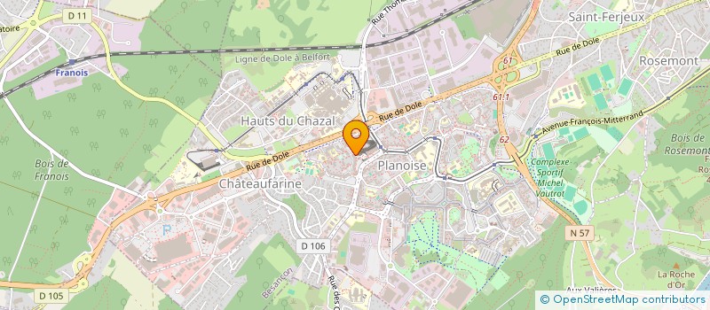 localisation de l'entreprise MONSIEUR MHAMED HAKKAR à BESANCON