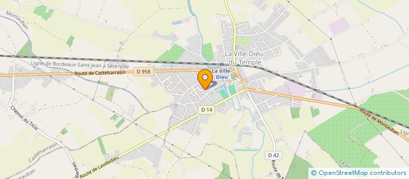 localisation de l'entreprise MONSIEUR MHAMED KARZAZI DAHMANI  LA VILLE-DIEU-DU-TEMPLE