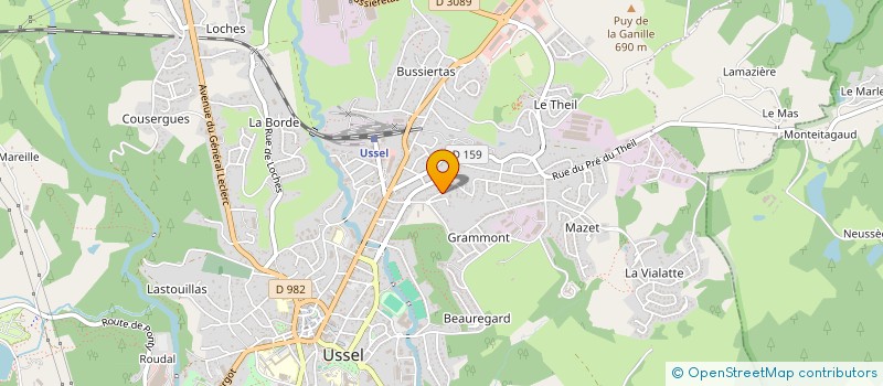 localisation de l'entreprise MONSIEUR MHAMED LANDOLSI  USSEL