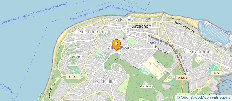 localisation de l'entreprise MONSIEUR MHAMMAD MARMOUCH  ARCACHON