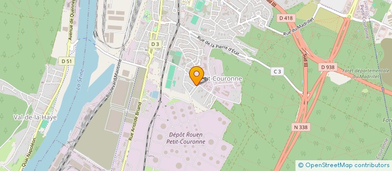 localisation de l'entreprise MONSIEUR MHAND KARROUCHI BOUHJIRA  PETIT-COURONNE