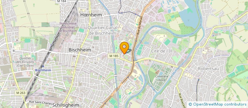 localisation de l'entreprise MONSIEUR MHAND YOUSFI  BISCHHEIM