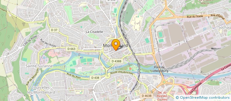 localisation de l'entreprise MONSIEUR MHEIDI BENSEDIRA  MONTBELIARD