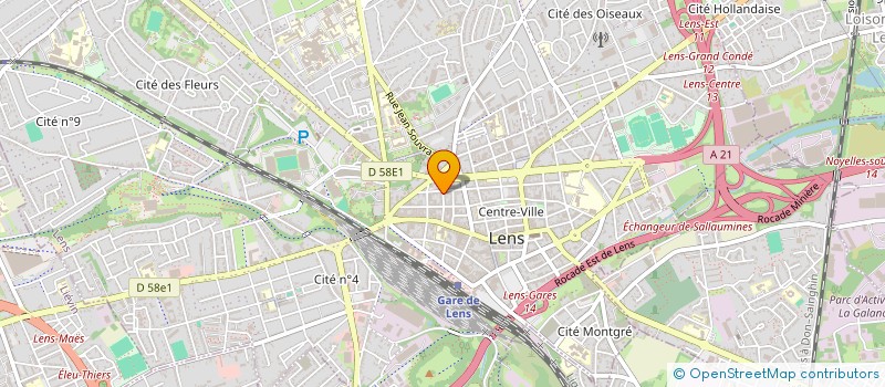 localisation de l'entreprise MONSIEUR MHEMED YAHIA  LENS