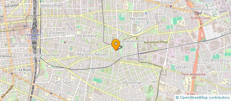 localisation de l'entreprise MONSIEUR MHIAR KHATIB  VILLEURBANNE