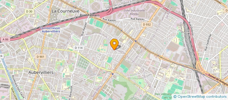 localisation de l'entreprise MONSIEUR MHIRA KAIS  AUBERVILLIERS