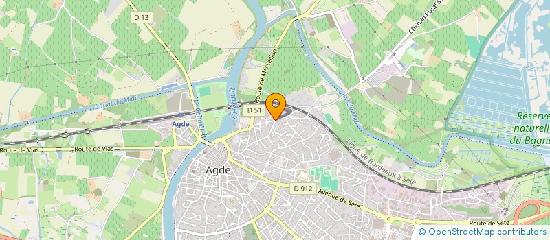 localisation de l'entreprise MONSIEUR MIAD FIHRI  AGDE