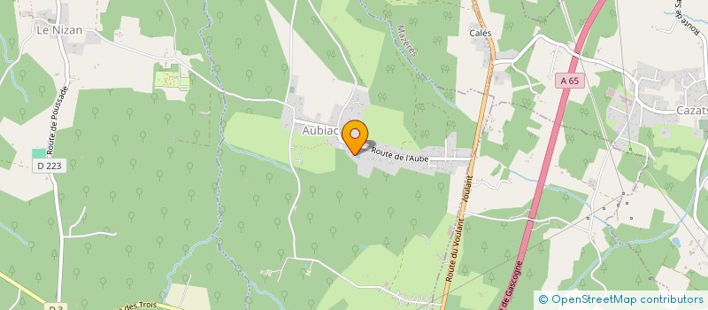 localisation de l'entreprise MONSIEUR MICAEL BRISSE  AUBIAC